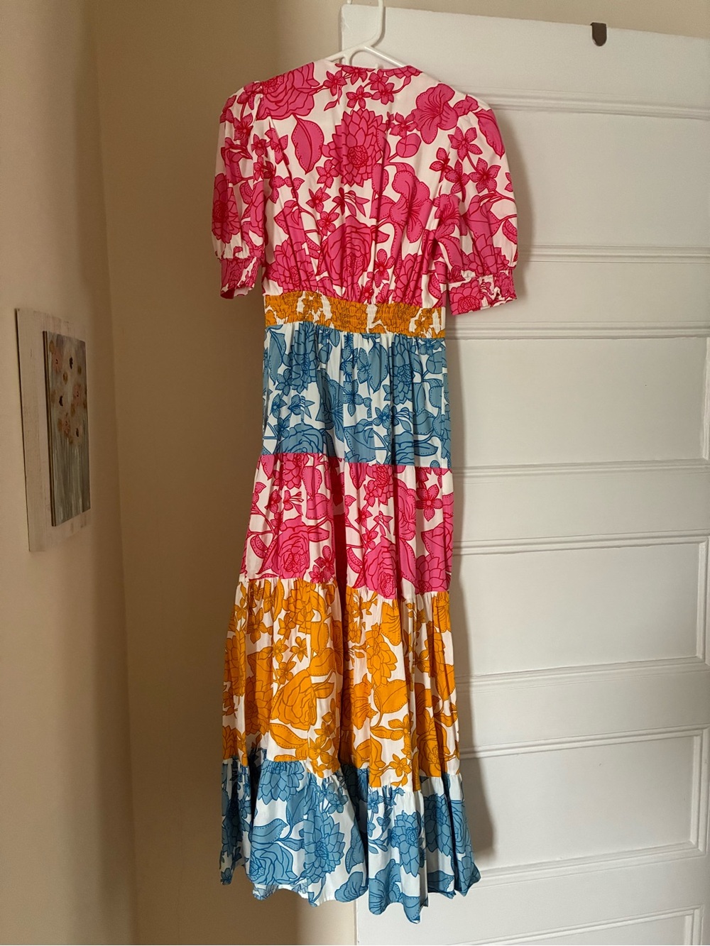 Boden Bella Puff Sleeve Dress in Cascade Blossom - Picture 4 of 7